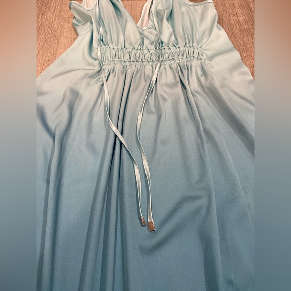 white house black market Blue Brown Ombré Column Dress size Xxs - Picture 13 of 14